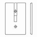 Leviton Receptacle 1 Gang Wallplate 80728-I